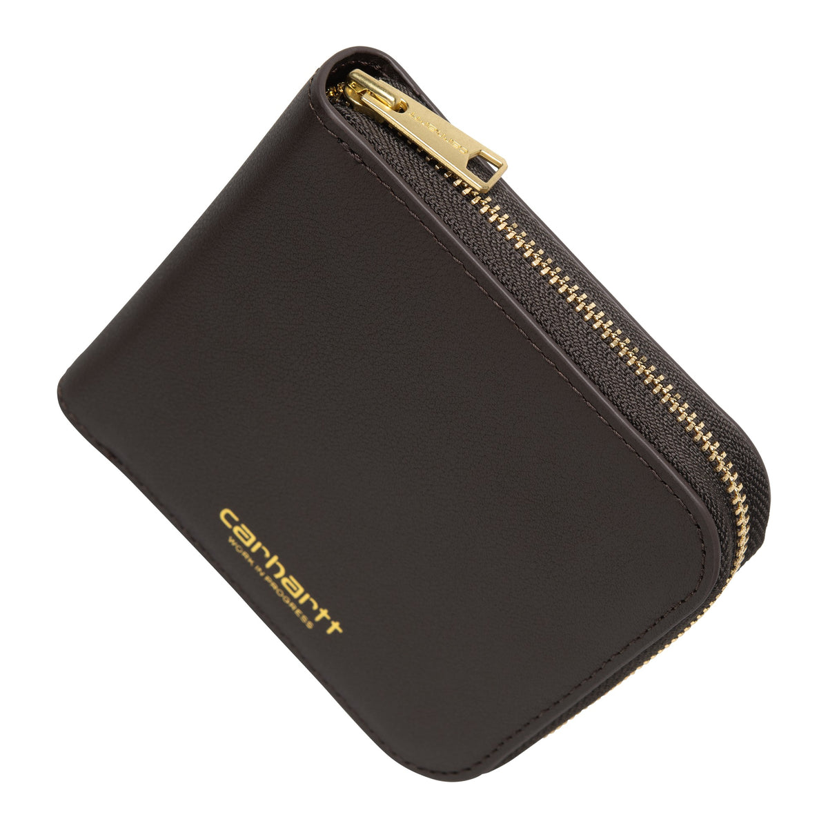 CARHARTT WIP LEATHER WALLET TOBACCO / GOLD I037006.00W