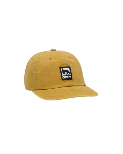 OBEY CLOTHING PIGMENT OBEY LABEL 6 PANEL VB PIGMENT MUSTARD 100580447-MUS