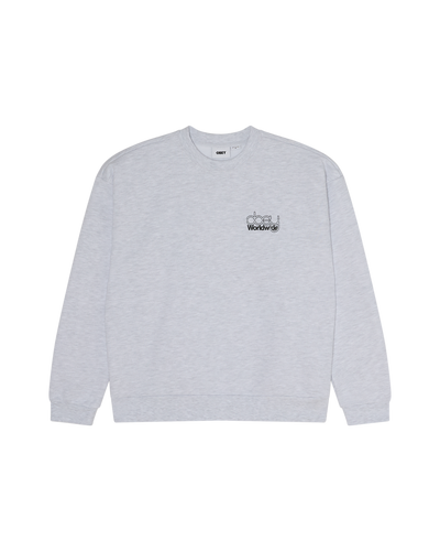 OBEY CLOTHING OBEY DESIRE EXTRA HEAVY CREW ASH GREY 111600103-AGRY
