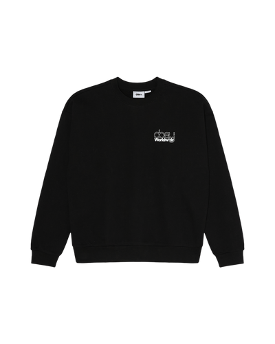OBEY CLOTHING OBEY DESIRE EXTRA HEAVY CREW BLACK 111600103-BLK