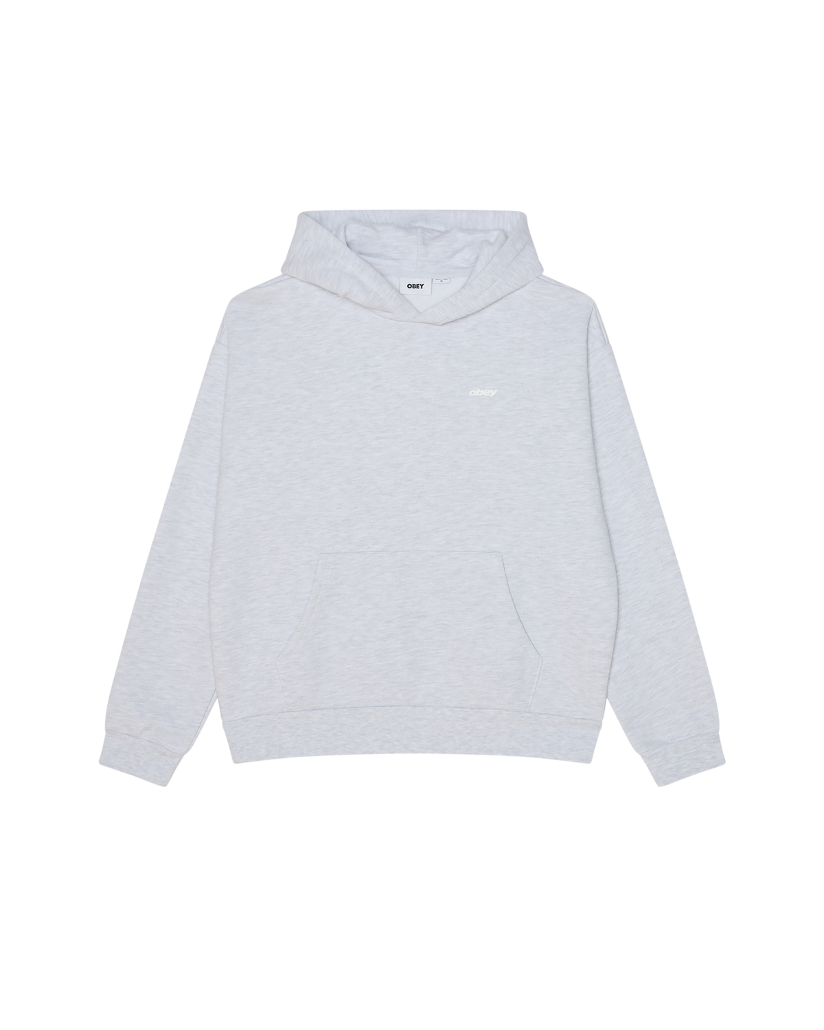 OBEY CLOTHING INTERCONTINENTAL EXTRA HY HOOD ASH GREY 111610070-AGRY