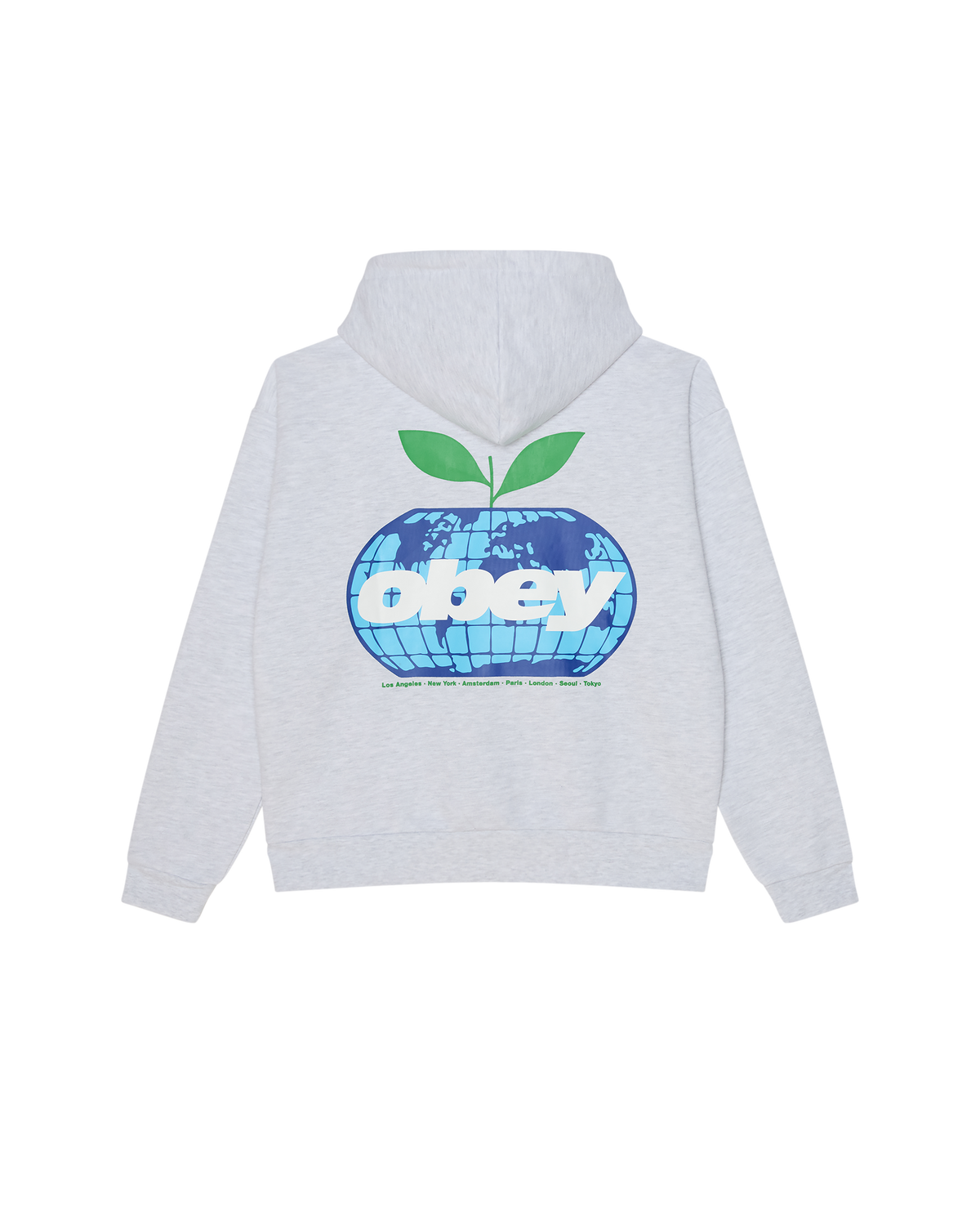 OBEY CLOTHING INTERCONTINENTAL EXTRA HY HOOD ASH GREY 111610070-AGRY
