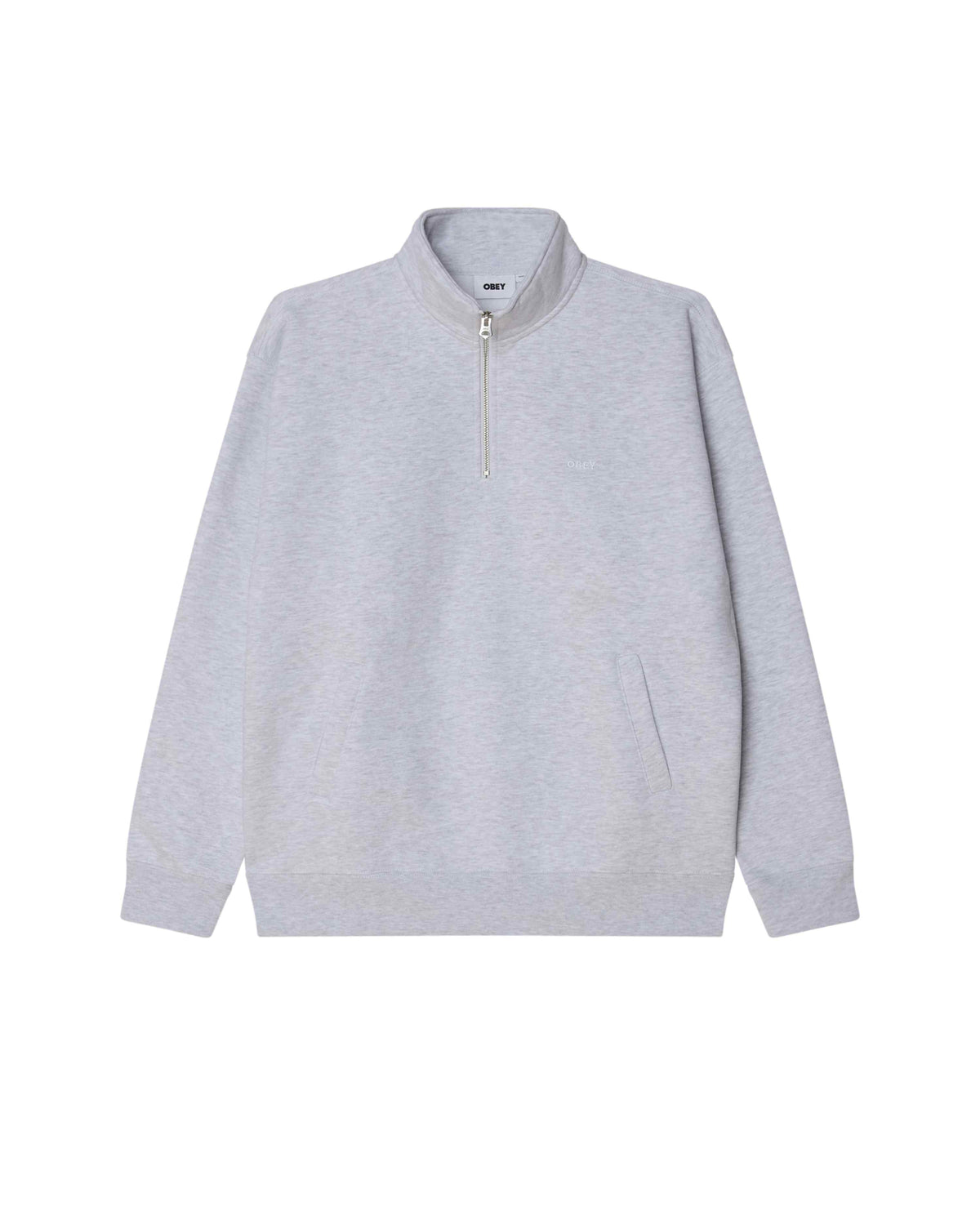 OBEY CLOTHING EST. WORKS BOLD MOCKNECK ASH GREY 111620098-AGRY