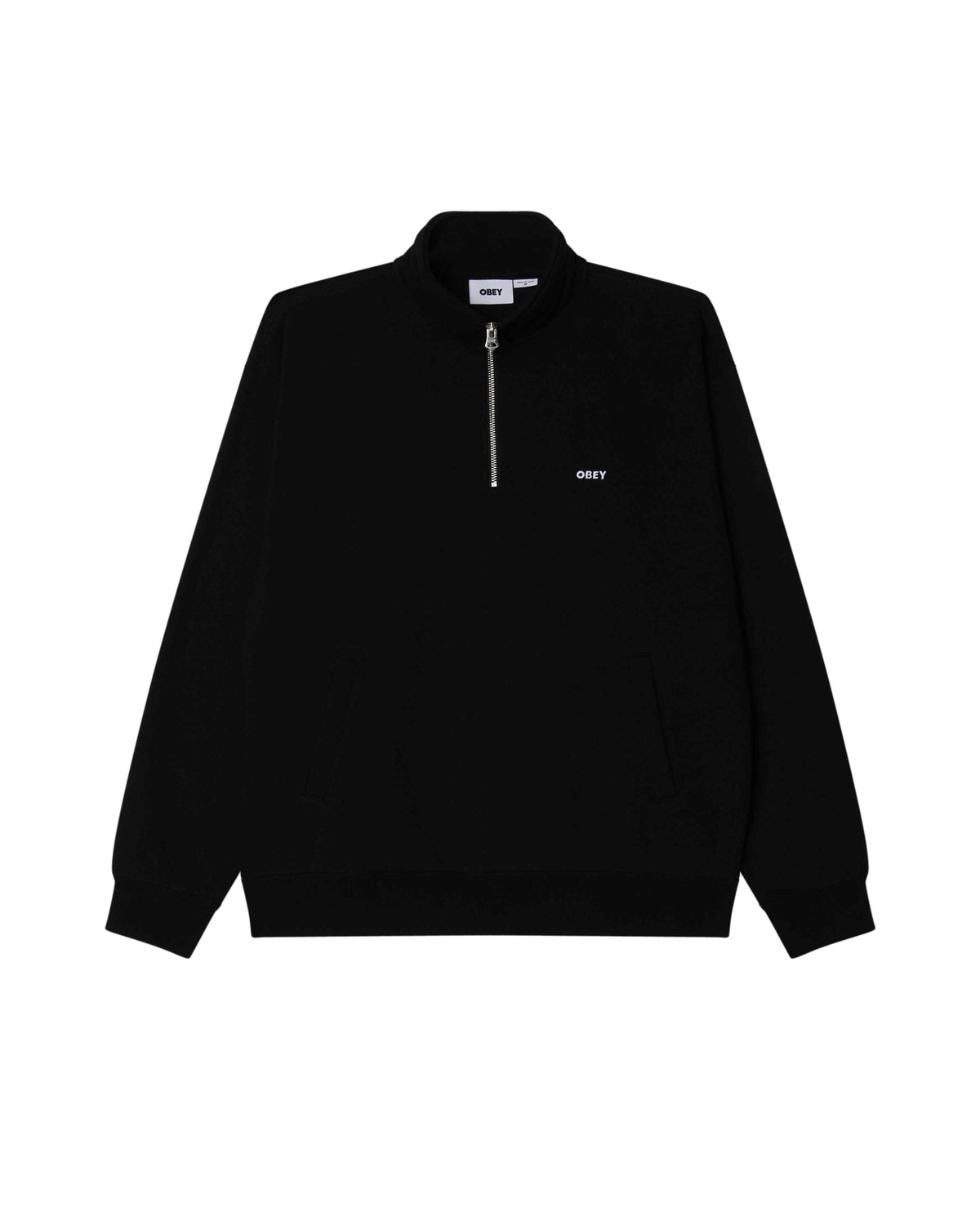 OBEY CLOTHING EST. WORKS BOLD MOCKNECK BLACK 111620098-BLK