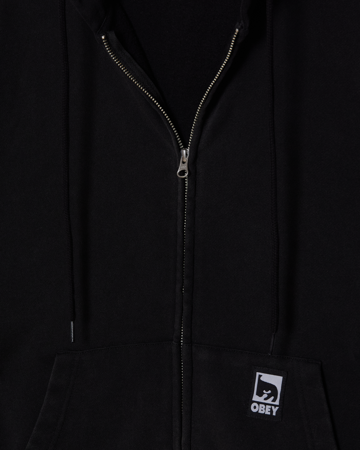 OBEY CLOTHING OBEY POST ZIP HOOD DUSTY BLACK LIMO 112460038-DUBL