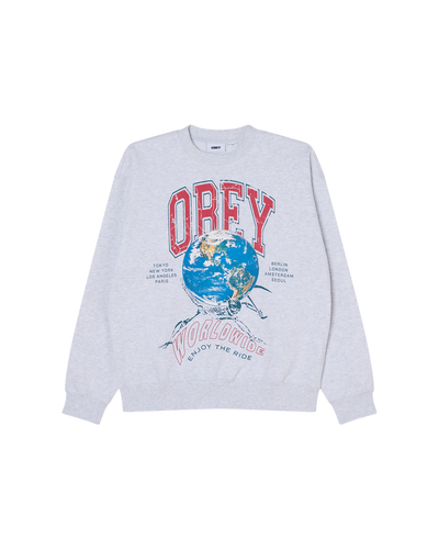 OBEY CLOTHING OBEY ENJOY THE RIDE HEATHER GREY 112864431-HEA