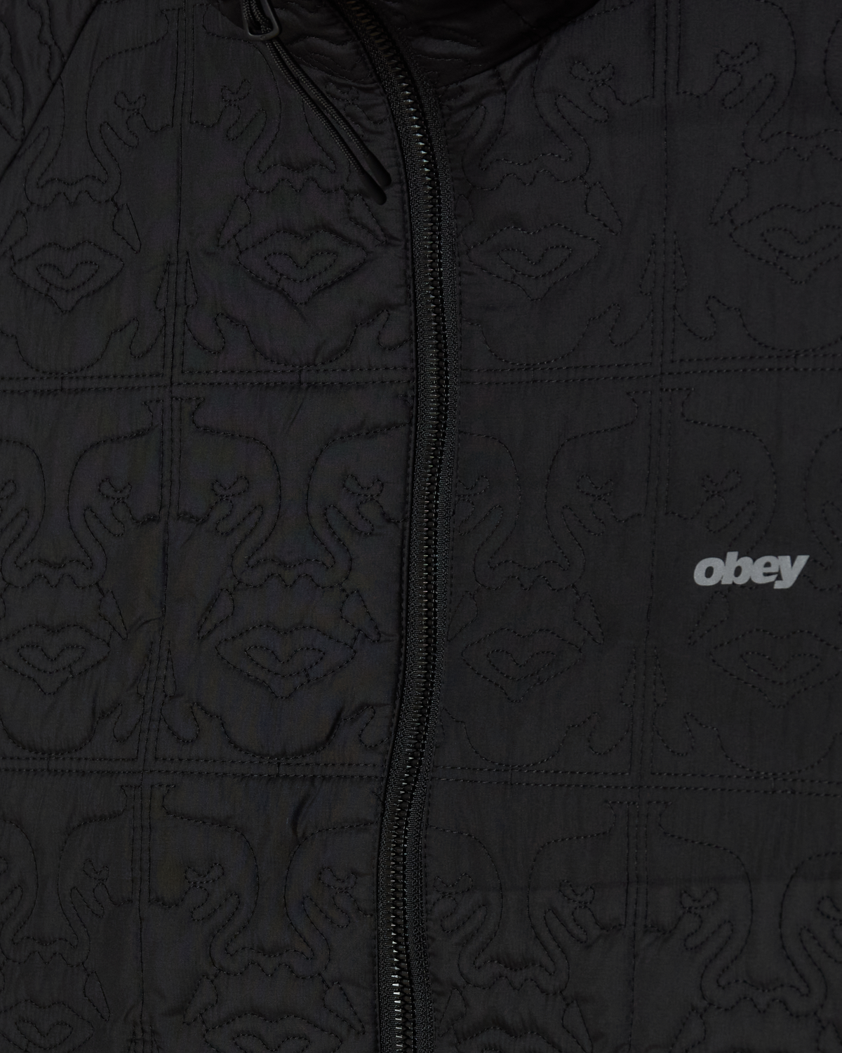 OBEY CLOTHING OBEY ICON QUILTED JACKET BLACK 121800629-BLK