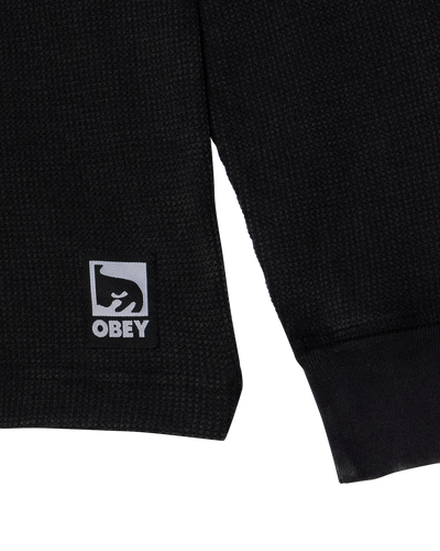 OBEY CLOTHING POST THERMAL DUSTY BLACK LIMO 131030146-DUBL