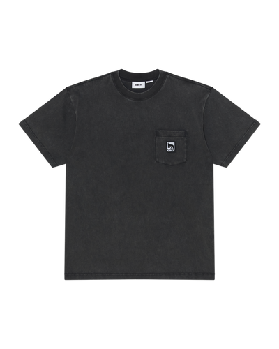 OBEY CLOTHING POST POCKET TEE DUSTY BLACK 131080385-DUBL