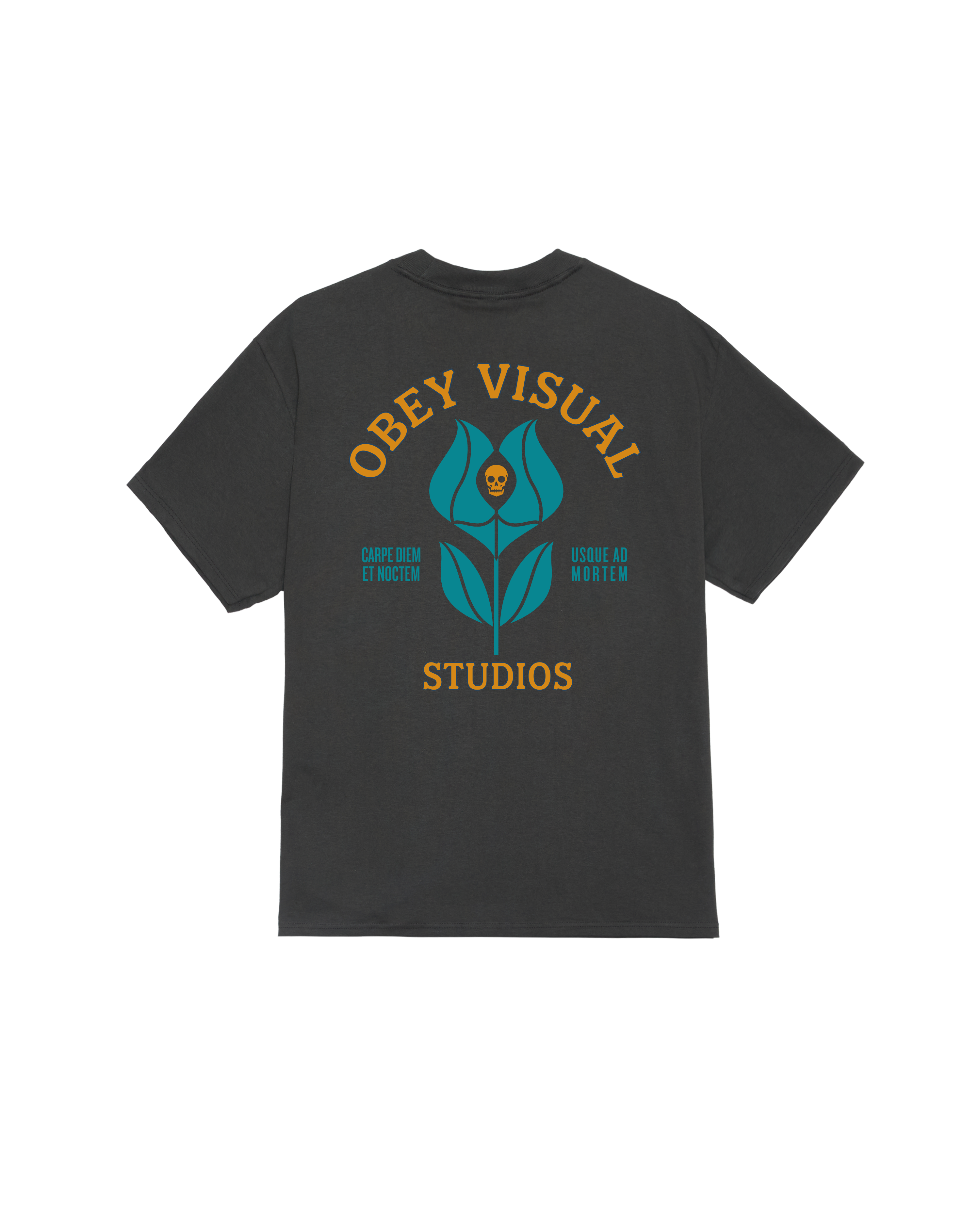 OBEY CLOTHING VISUAL STUDIOS FLOWER VINTAGE BLACK 165264387-VBL