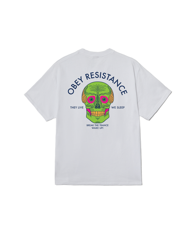 OBEY CLOTHING RESISTANCE SKULL WHITE 165264484-WHT