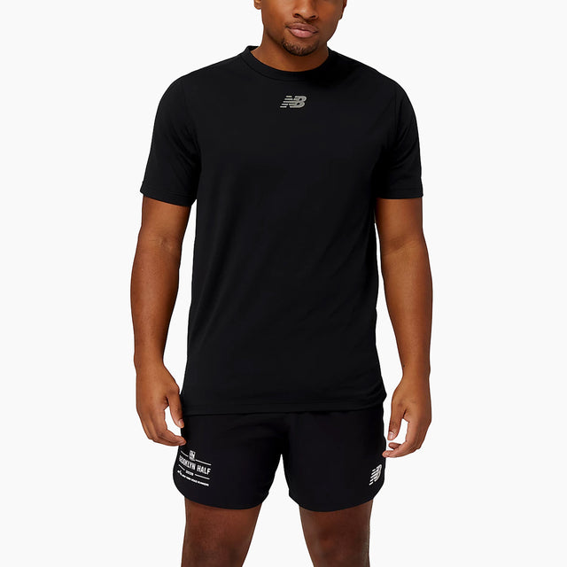 NEW BALANCE T-SHIRT IMPACT RUN LUMINOUS BLACK - MT31251