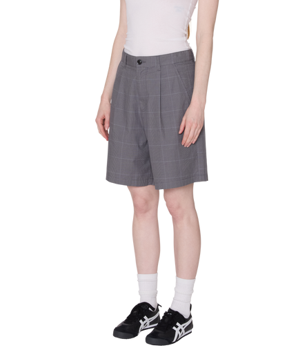 OBEY CLOTHING OLIVIA PLAID SHORT GREY PLAID 272100060-GRY