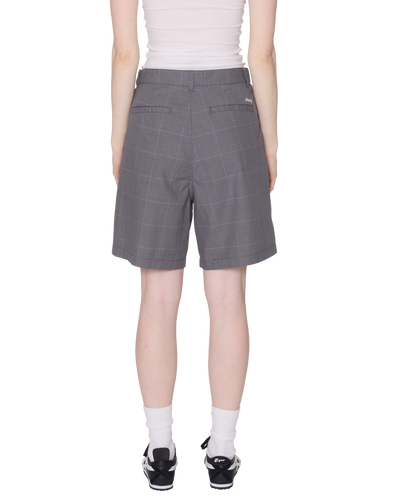 OBEY CLOTHING OLIVIA PLAID SHORT GREY PLAID 272100060-GRY
