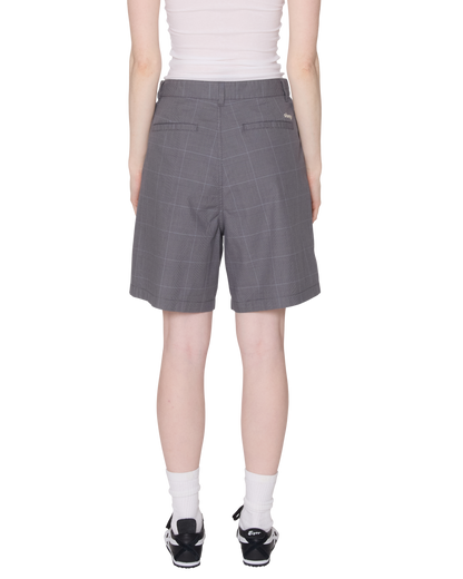 OBEY CLOTHING OLIVIA PLAID SHORT GREY PLAID 272100060-GRY