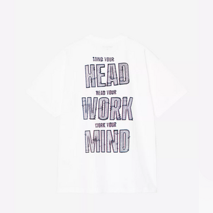 CARHARTT WIP MIND YOUR HEAD T-SHIRT WHITE I036000-02