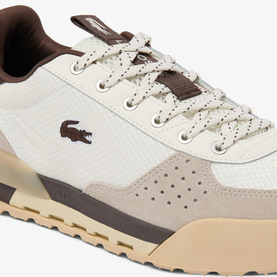 LACOSTE SLAM BREAK OFF WHITE / DARK BROWN 52SMA0016