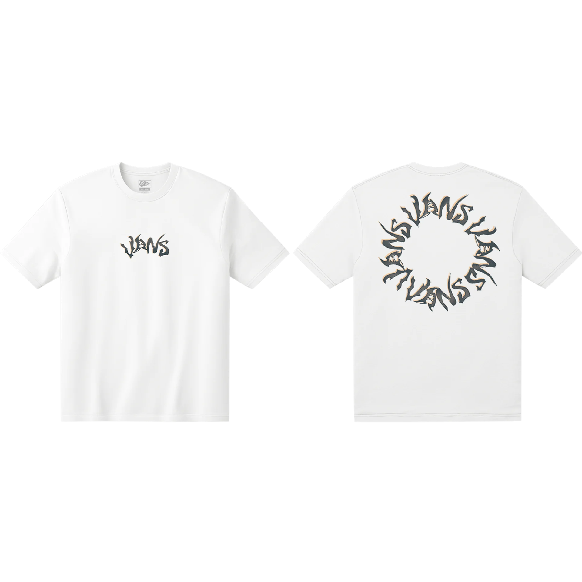 VANS WILD CIRCLE SS TEE WHITE VN000SY0WHT1