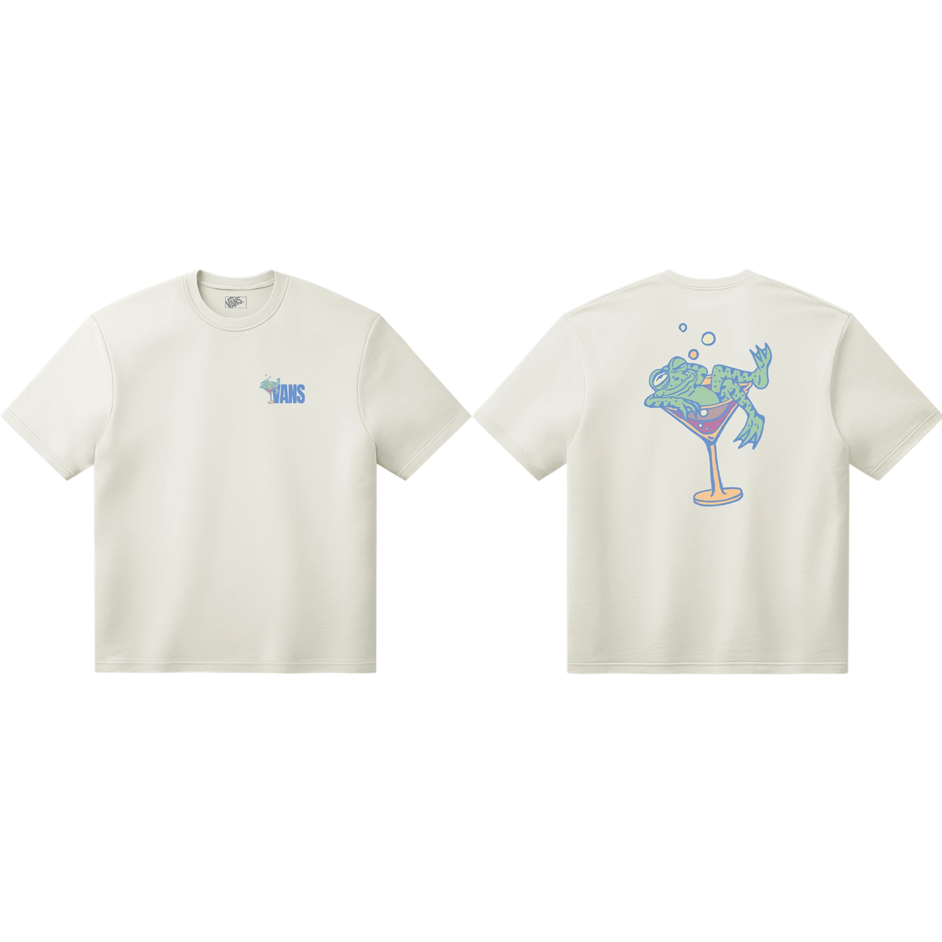 VANS BAR HOPPER SS TEE EGRET VN000TQPC9F1