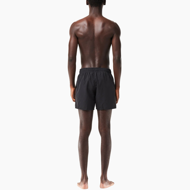 LACOSTE QUICK-DRYING SWIMSUIT SHORT BLACK & GREEN - MH6270