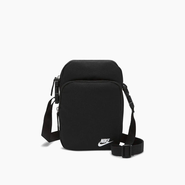 NIKE HERITAGE CROSSBODY BAG BLACK & WHITE - DB0456