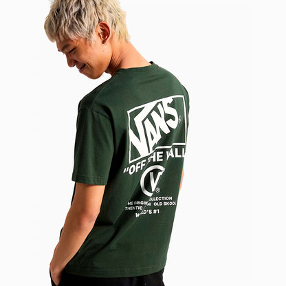 VANS CAMISETA STACKED HI SS DRENAGEM KELP - VN000PEWEMU