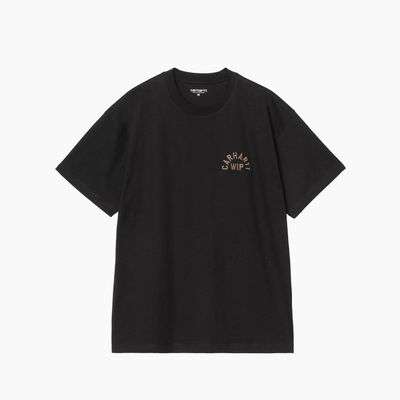 CARHARTT WIP S/S ARCH SCRIPT T-SHIRT BLACK / WIP H BROWN I037255