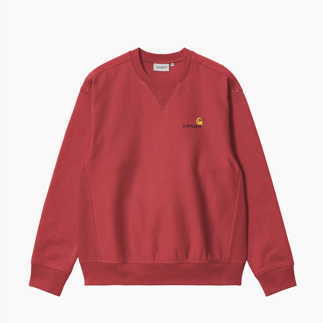 CARHARTT WIP AMERICAN SCRIPT SWEAT TUSCANY I025475-002