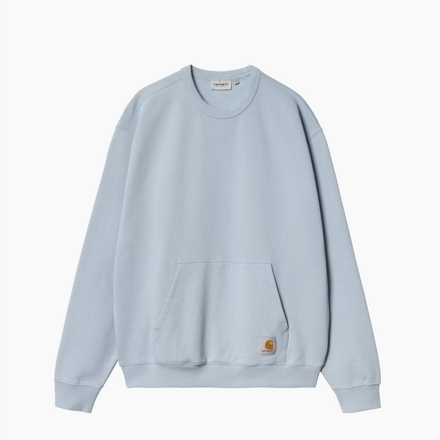 CARHARTT WIP BILLY SWEAT MIST SKY BLUE - I034038