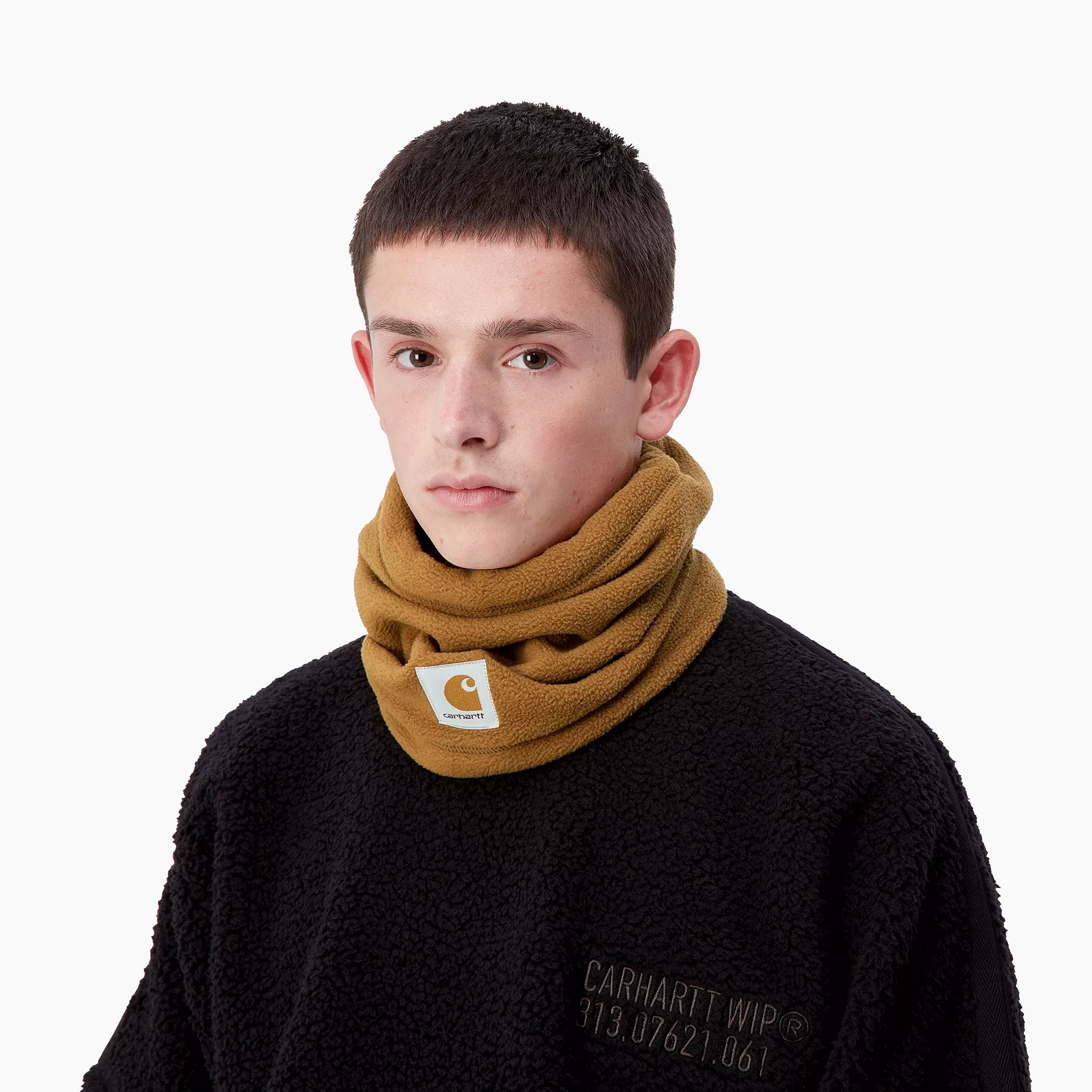 CARHARTT WIP CORBY NECKWARMER HAMILTON BROWN I033892-HZ