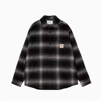 CARHARTT WIP CHEMISE JAC BRENNAN À CARREAUX NOIR & CIRE I035324-34J