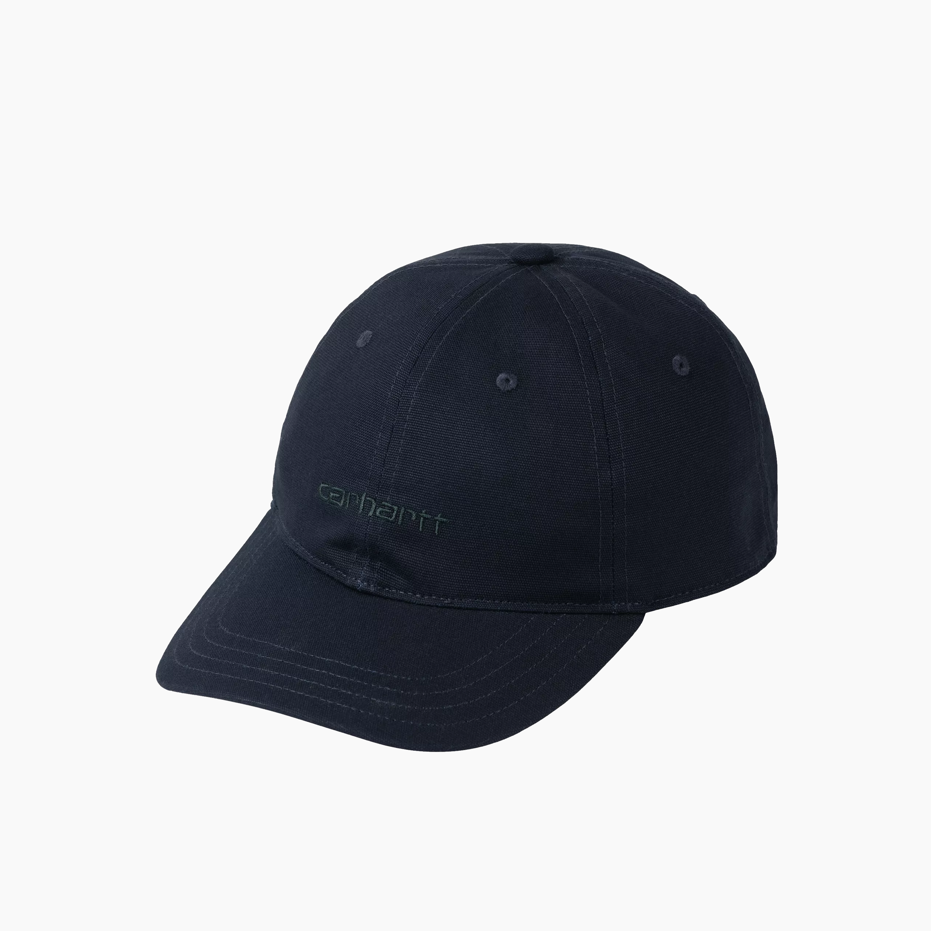 CARHARTT WIP CANVAS SCRIPT CAP DARK NAVY / DARK SCARAB I028876.3Z0