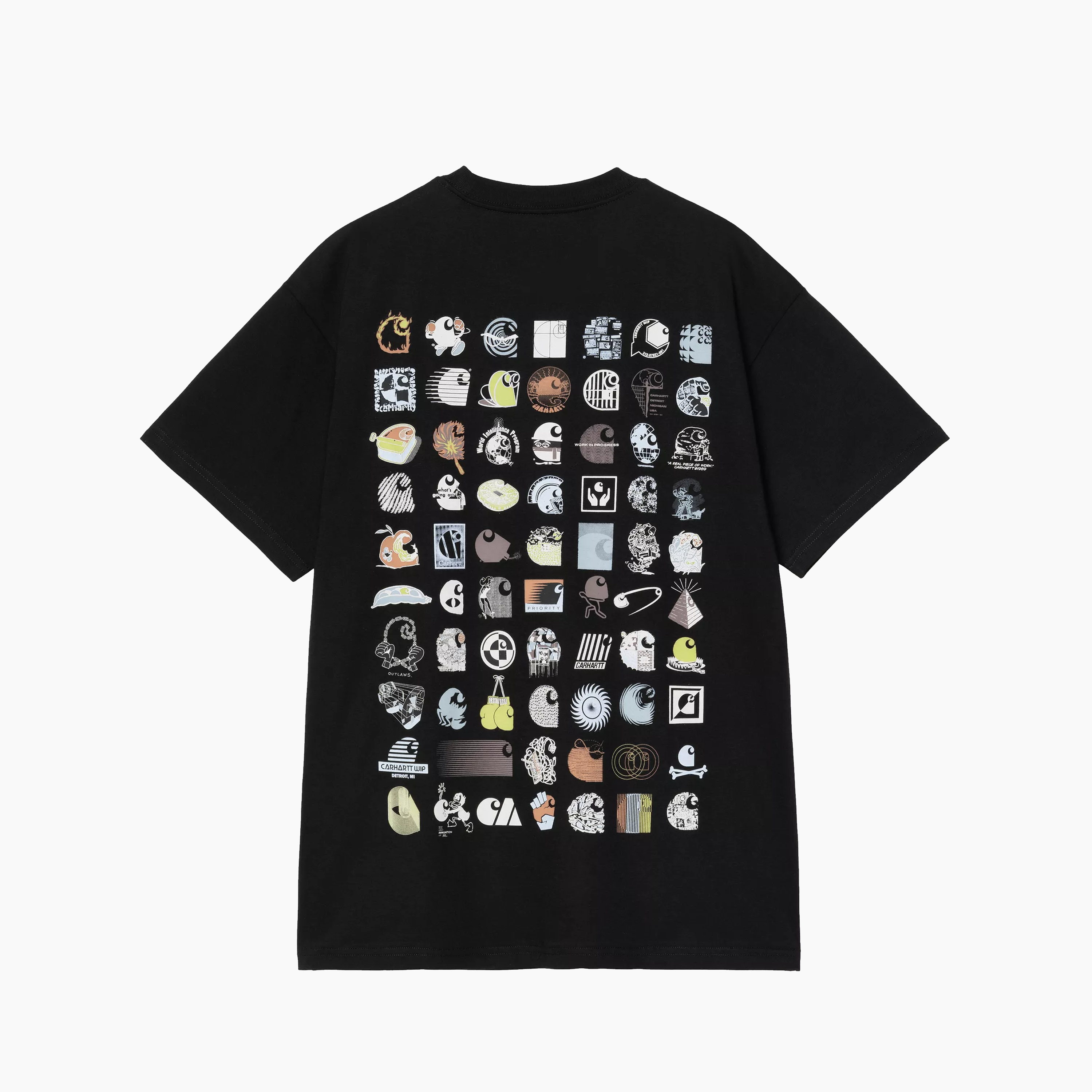 CARHARTT T-SHIRT ARCHIVE C LOGO WIP PRETA I035439-89