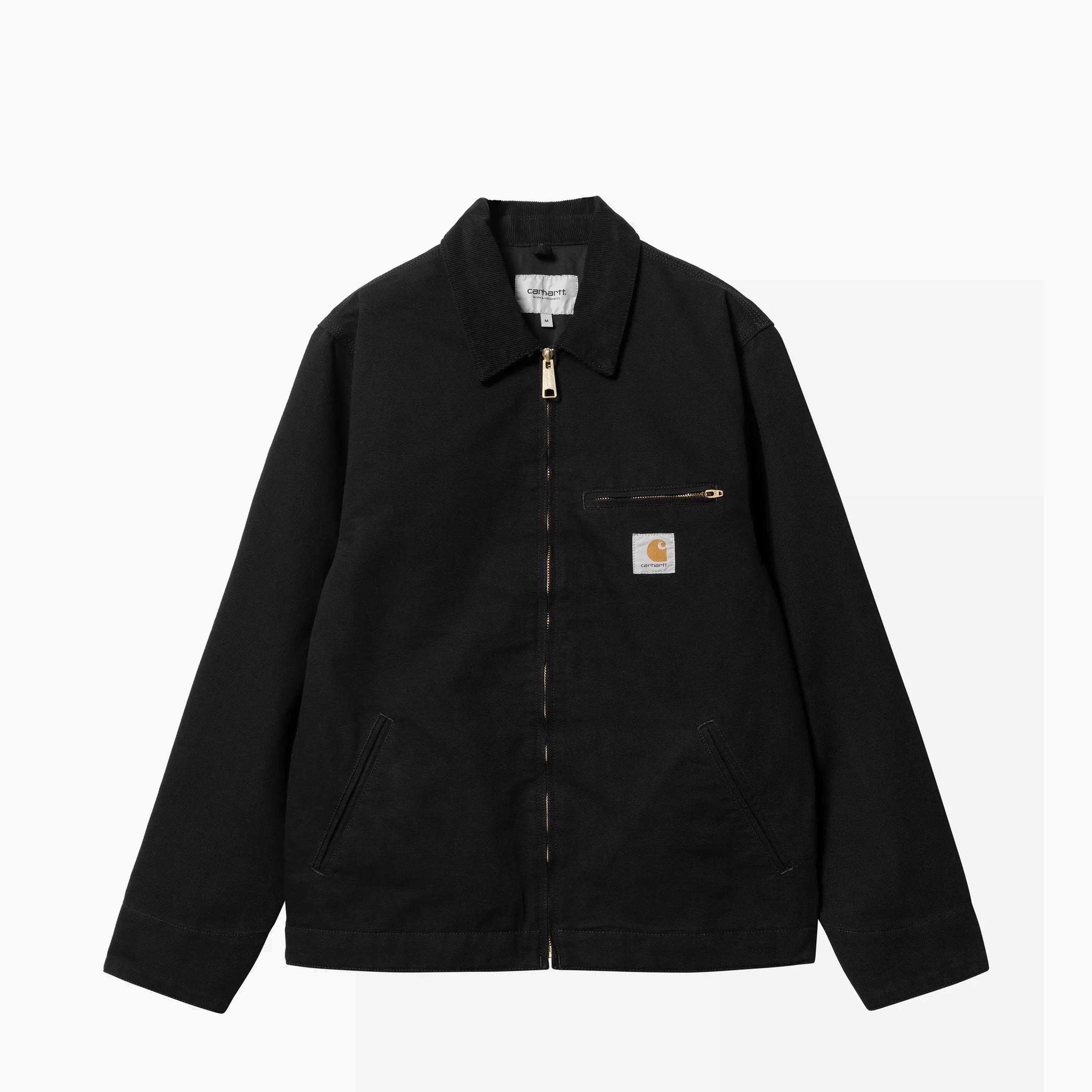 CARHARTT WIP DETROIT JACKET BLACK RINSED I033112-00E