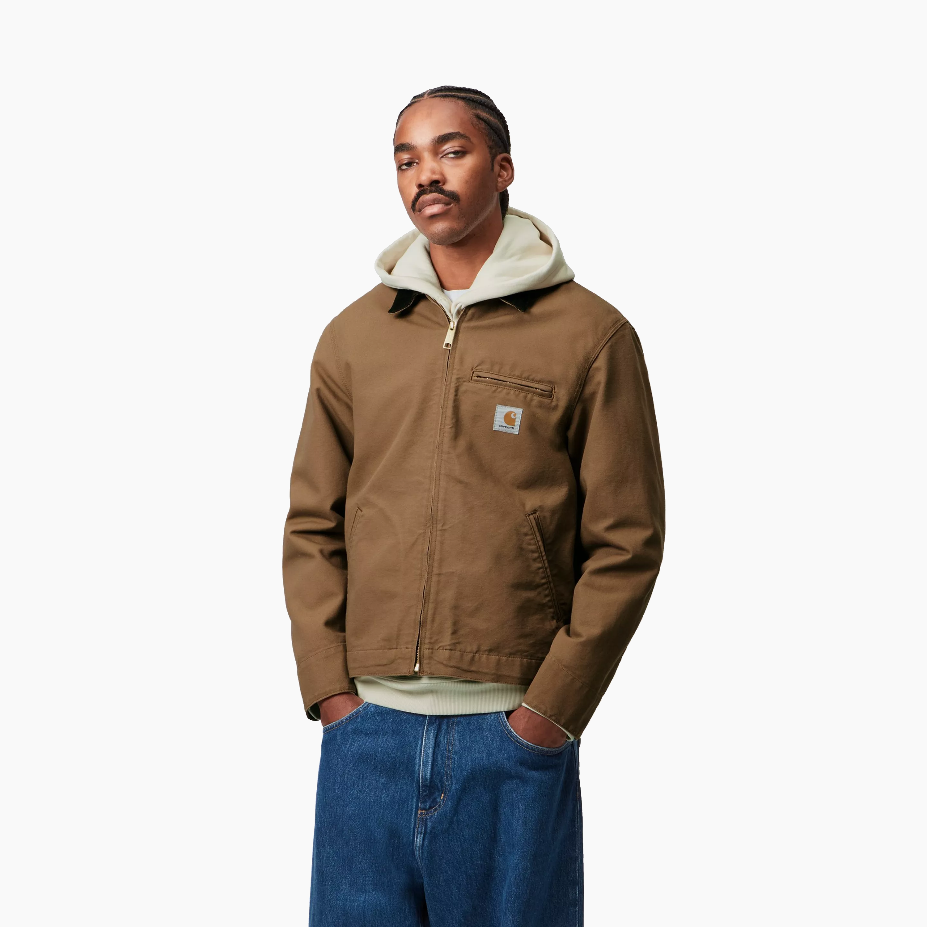 CARHARTT WIP DETROIT JACKET HAMILTON BROWN TOBACCO I033112-00S