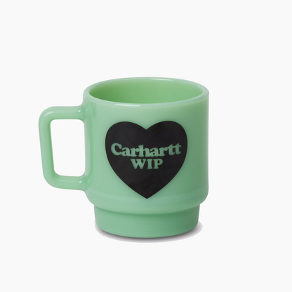 CARHARTT WIP CANECA DE VIDRO EM FORMA DE CORAÇÃO VERDE I035873-970