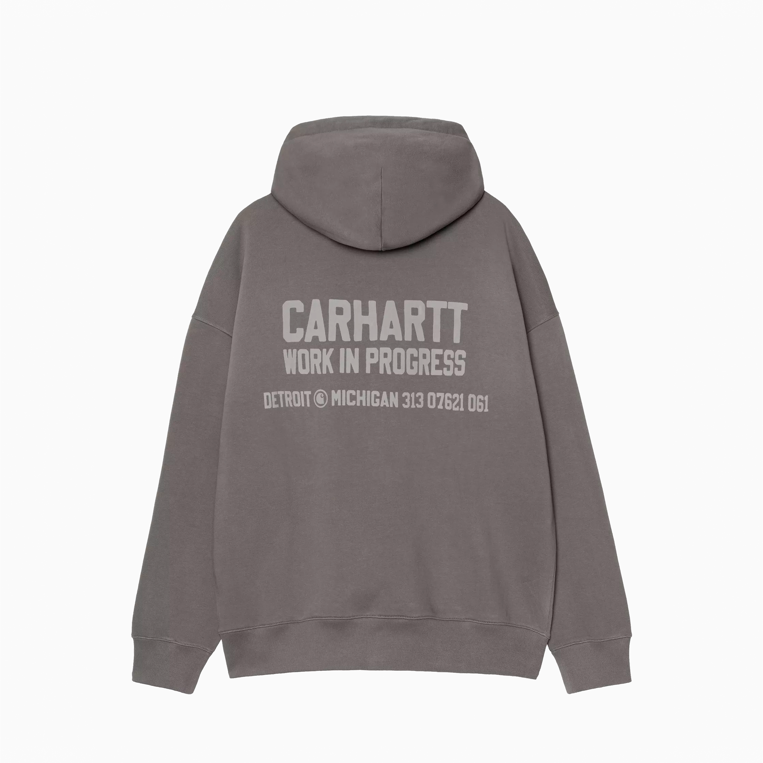CARHARTT WIP HOODED DISTANCE SWEATSHIRT GRAPHITE I035639-874
