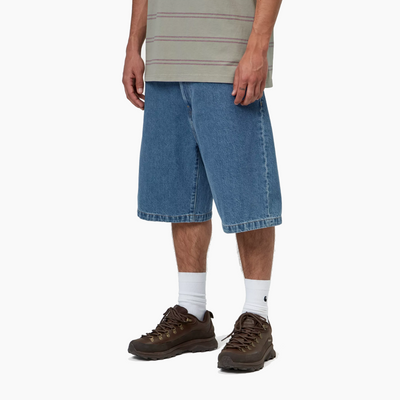CARHARTT WIP LANDON SHORT BLUE HEAVY STONE WASH I030469.01