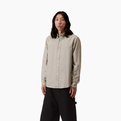 CARHARTT WIP LS BOLTON SHIRT PUDDLE GARGAMENT DYED I030238.3GE