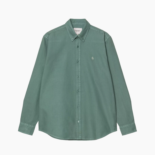 CARHARTT WIP L/S BOLTON SHIRT SILVER PINE I030238-2M2