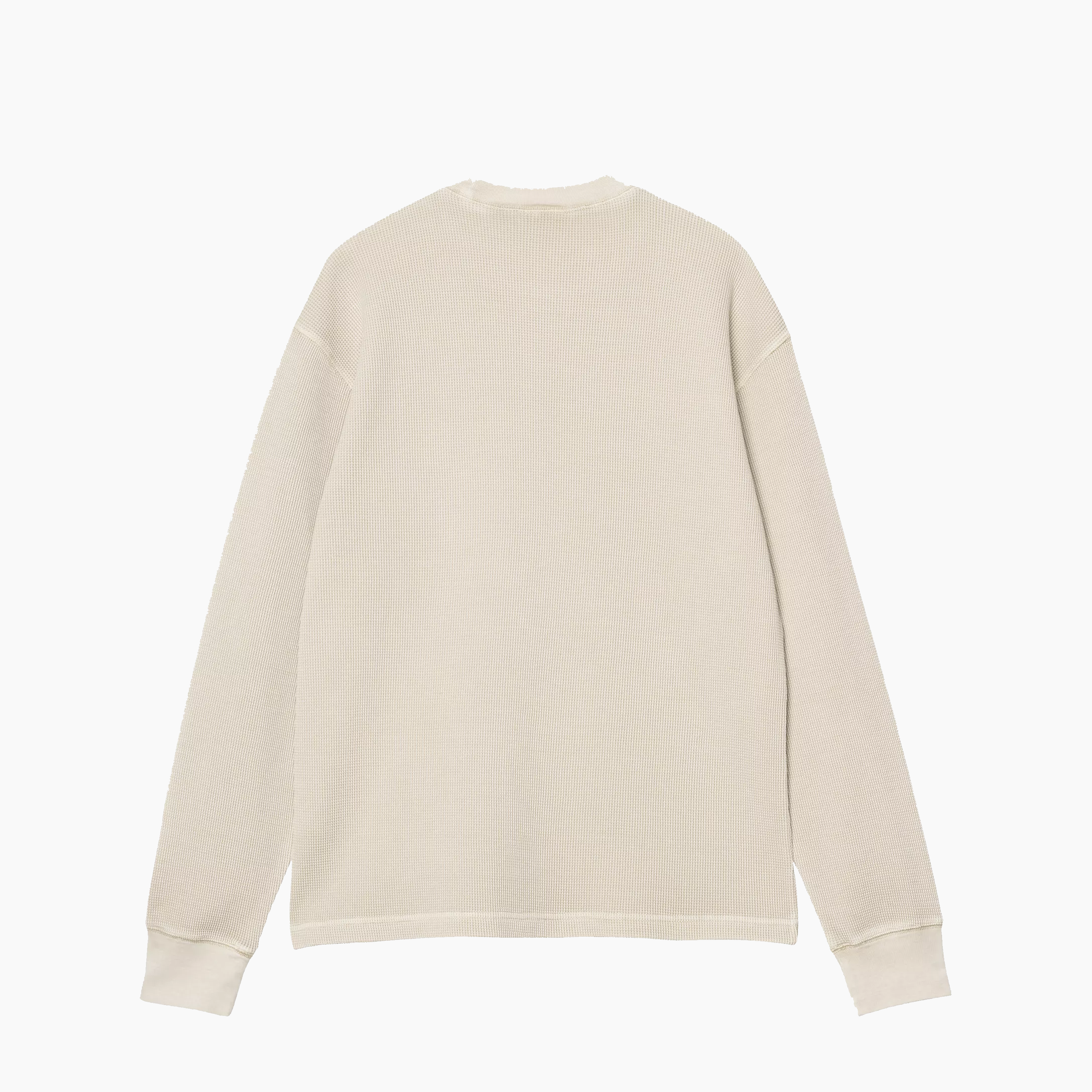 CARHARTT WIP LS WAFFLE T-SHIRT FLEU DE SEL GARGEMENT DYED I035304-2LP