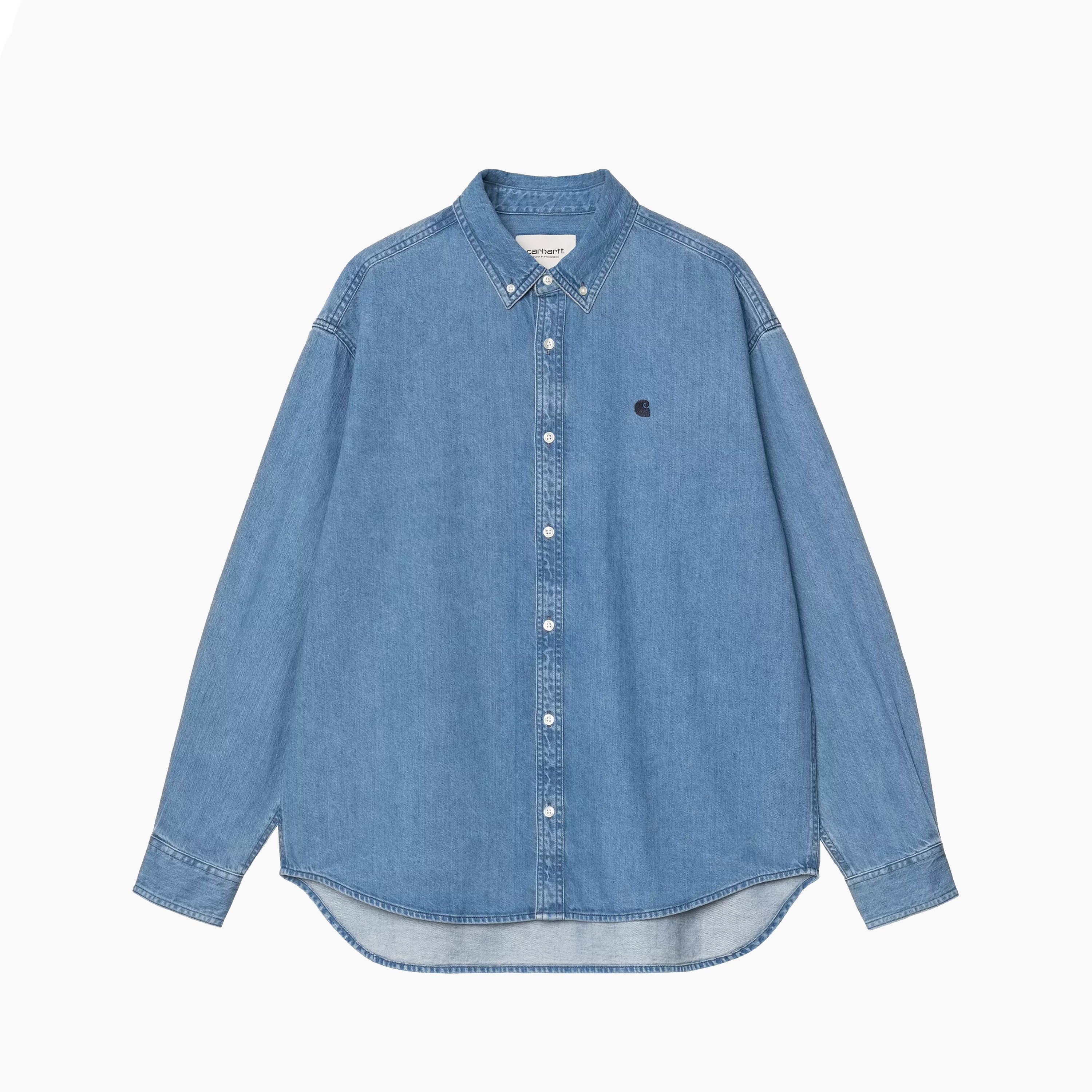 CARHARTT CAMISA LUCAS WIP AZUL LAVADO I034525-0106