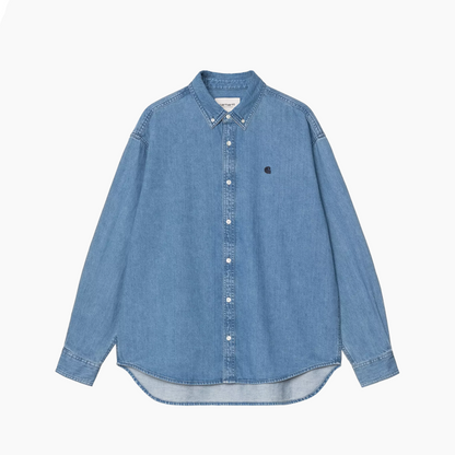 CARHARTT WIP LUCAS SHIRT BLUE STONE WASHED I034525-0106