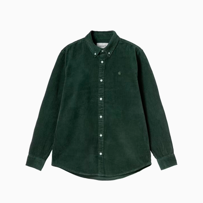 CARHARTT WIP MADISON CORD SHIRT SYCAMORE TREE I029958-39O