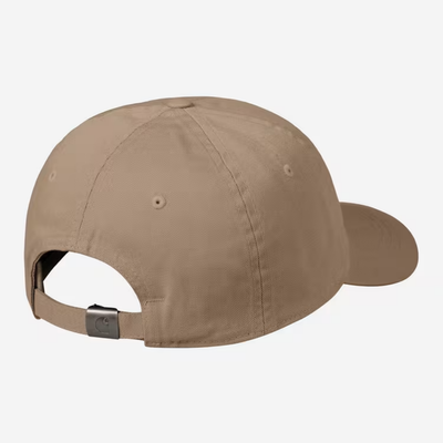 CARHARTT WIP MADISON LOGO CAP LEATHER WHITE I036730.1Q5