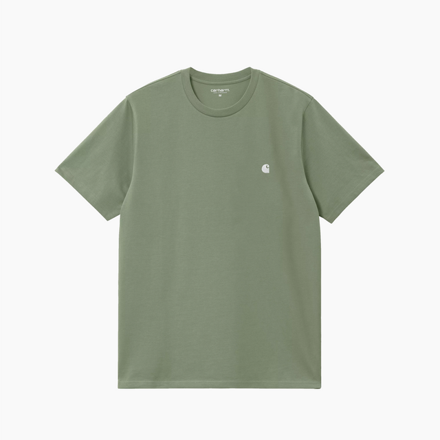 CARHARTT WIP MADISON T-SHIRT PARK GREEN & WHITE - I033000-22X