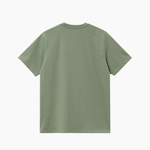 CARHARTT WIP MADISON T-SHIRT PARK GREEN & WHITE - I033000-22X