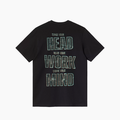 CARHARTT WIP MIND YOUR HEAD T-SHIRT BLACK I036000-89