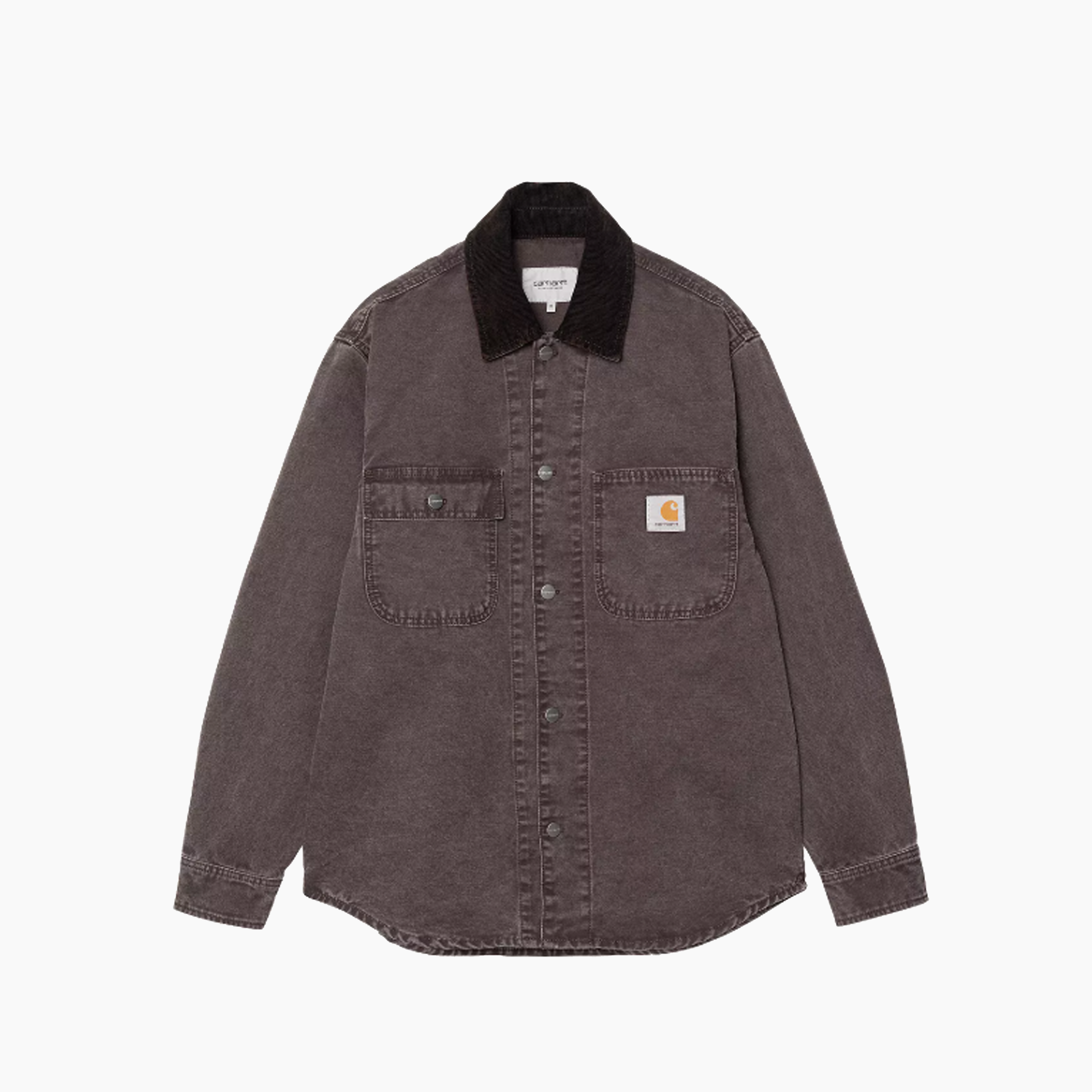CARHARTT WIP MITCH SHIRT JAC BLACK DUSTY CANVAS I036262-3AN
