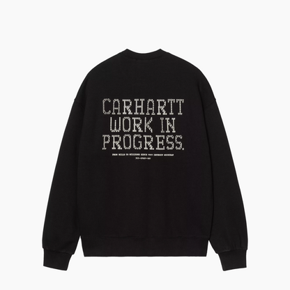 CARHARTT WIP PUNCHED SWEAT BLACK I036039-89